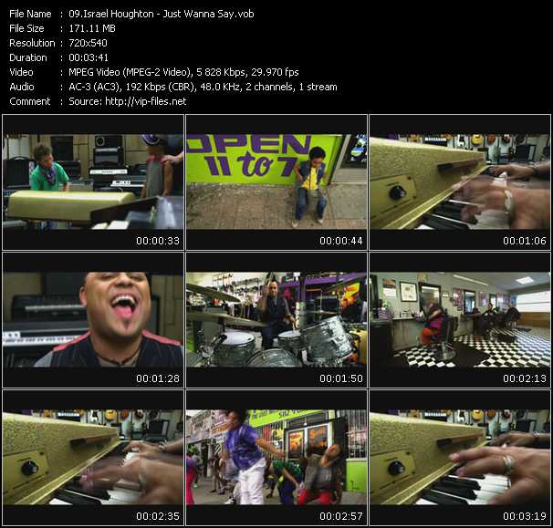 Israel Houghton video ”Just Wanna Say” from dvd ”Rock America Urban June 2009”