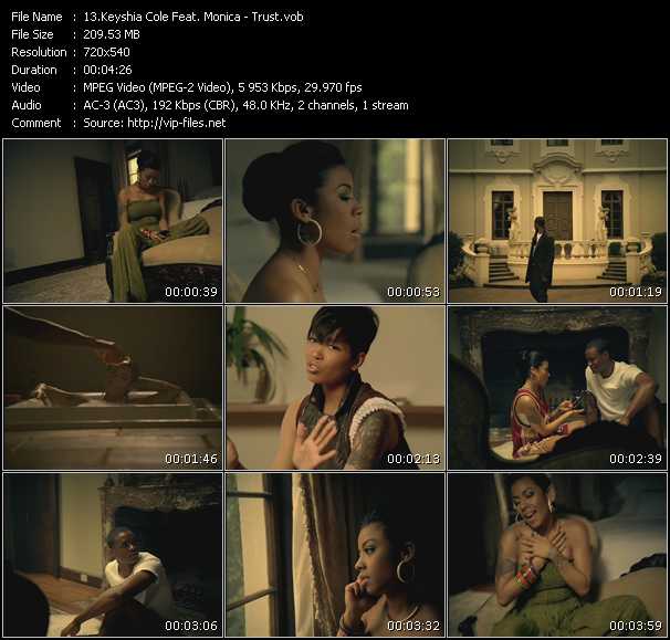 Keyshia Cole Feat. Monica video ”Trust” from dvd ”Rock America Urban June 2009”