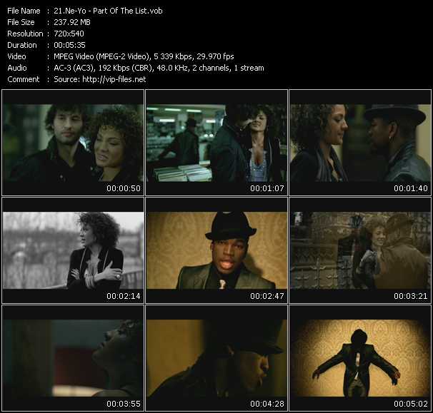 Ne-Yo video ”Part Of The List” from dvd ”Rock America Urban June 2009”