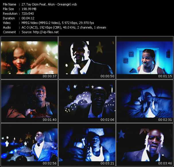 Tay Dizm Feat. Akon video ”Dreamgirl” from dvd ”Rock America Urban June 2009”
