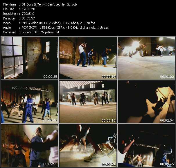 Boyz II Men video ”Can't Let Her Go” from dvd ”Screenplay VJ-Pro Classic Vision New Jack Vol.3 September 2009”