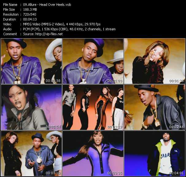 Allure video ”Head Over Heels” from dvd ”Screenplay VJ-Pro Classic Vision New Jack Vol.3 September 2009”
