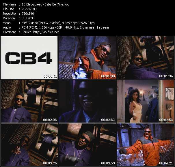 Blackstreet video ”Baby Be Mine” from dvd ”Screenplay VJ-Pro Classic Vision New Jack Vol.3 September 2009”