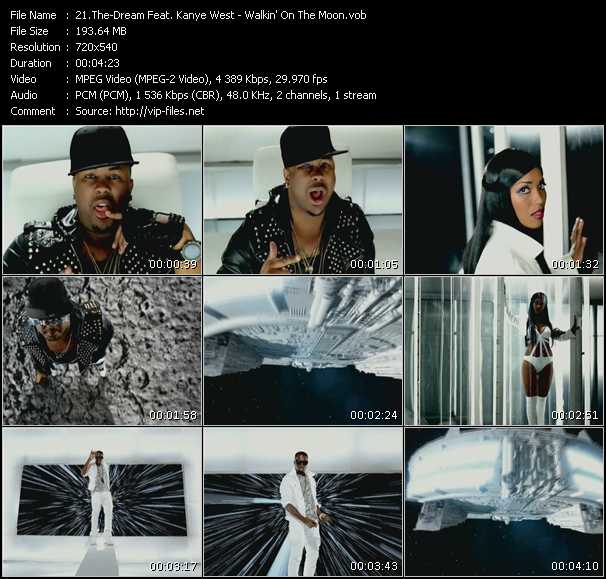 The-Dream Feat. Kanye West video ”Walkin' On The Moon” from dvd ”Screenplay VJ-Pro Hits Vision September 2009”