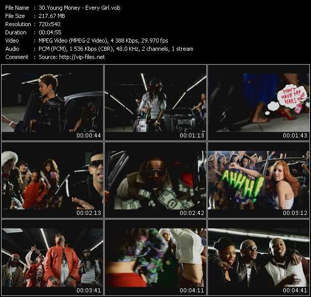 Young Money video ”Every Girl” from dvd ”Screenplay VJ-Pro Hits Vision September 2009”
