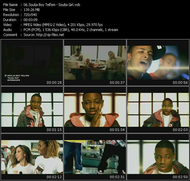 Soulja Boy Tell 'Em video ”Soulja Girl” from dvd ”Screenplay VJ-Pro Urban Vision January 2008”