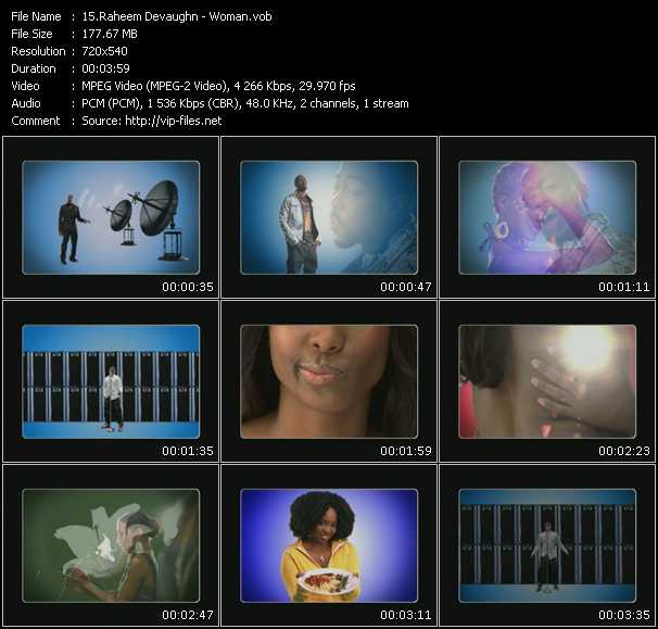 Raheem Devaughn video ”Woman” from dvd ”Screenplay VJ-Pro Urban Vision January 2008”