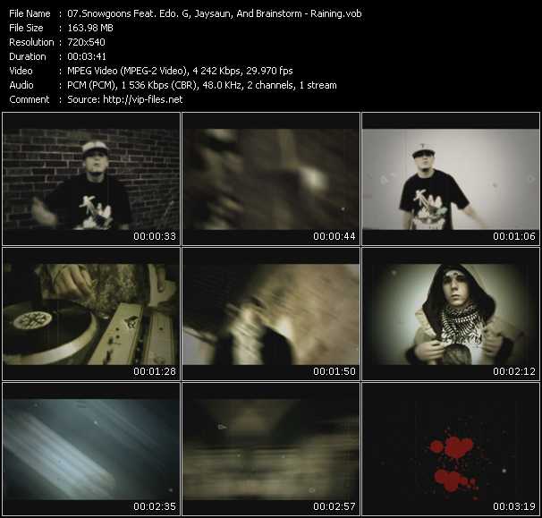 Snowgoons Feat. Edo G., Jaysaun, And Brainstorm video ”Raining” from dvd ”Screenplay VJ-Pro Urban Vision May 2009”
