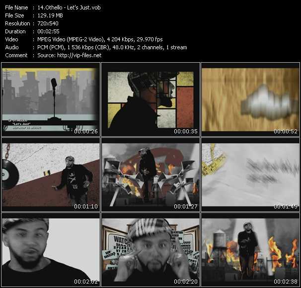 Othello video ”Let's Just” from dvd ”Screenplay VJ-Pro Urban Vision May 2009”