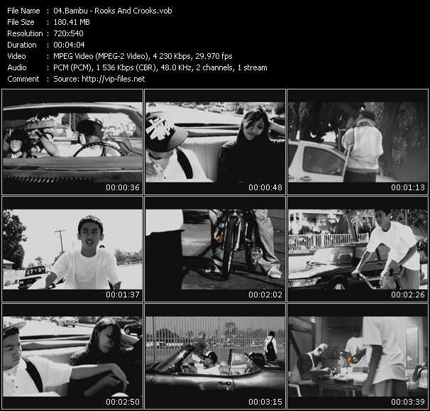 Bambu video ”Rooks And Crooks” from dvd ”Screenplay VJ-Pro Urban Vision June 2009”