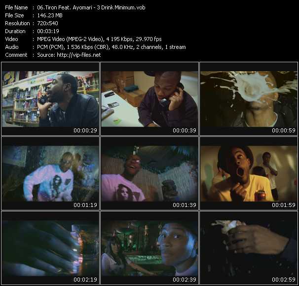 Tiron Feat. Ayomari video ”3 Drink Minimum” from dvd ”Screenplay VJ-Pro Urban Vision June 2009”