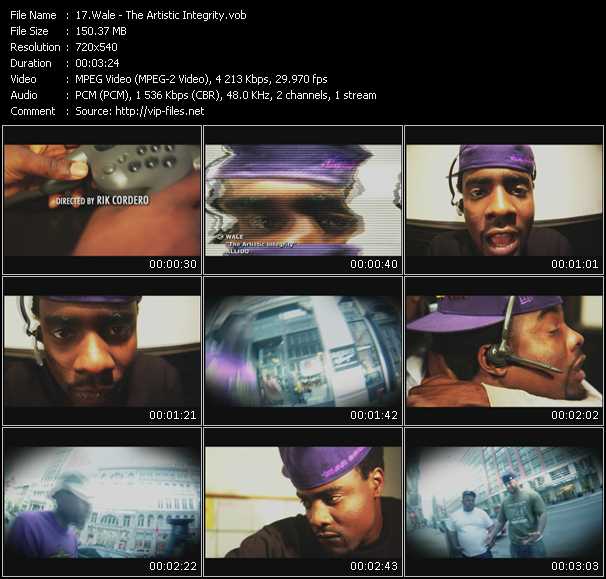 Wale video ”The Artistic Integrity” from dvd ”Screenplay VJ-Pro Urban Vision June 2009”