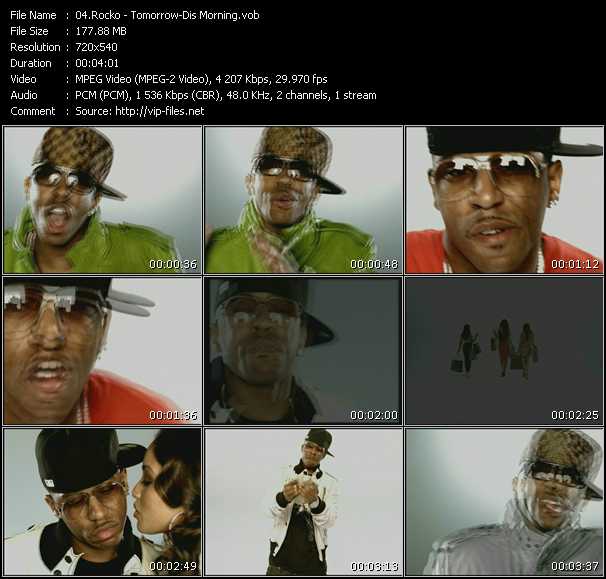 Rocko video ”Tomorrow-Dis Morning” from dvd ”Screenplay VJ-Pro Urban Vision July 2008”