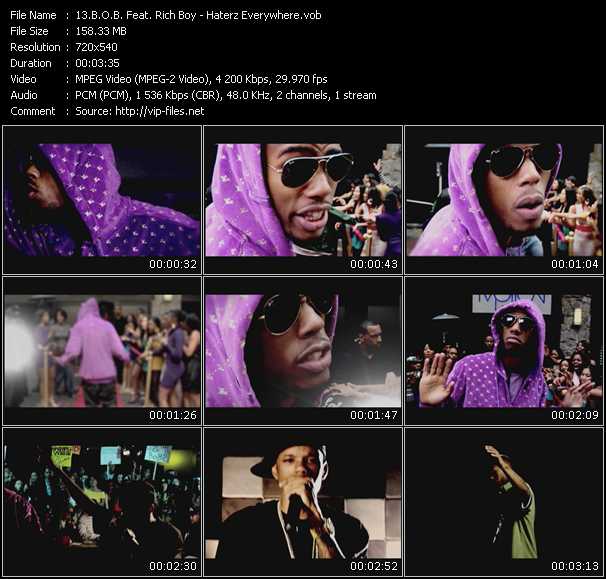 B.O.B. Feat. Rich Boy video ”Haterz Everywhere” from dvd ”Screenplay VJ-Pro Urban Vision July 2008”