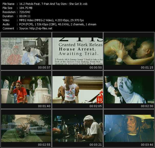 2 Pistols Feat. T-Pain And Tay Dizm video ”She Got It” from dvd ”Screenplay VJ-Pro Urban Vision July 2008”