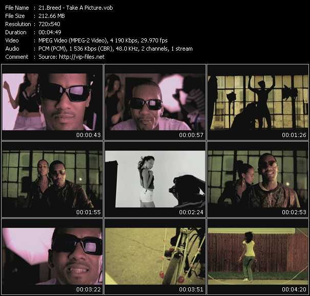 Breed video ”Take A Picture” from dvd ”Screenplay VJ-Pro Urban Vision July 2008”