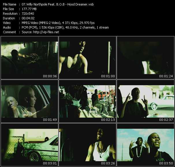 Willy Northpole Feat. B.O.B. video ”Hood Dreamer” from dvd ”Screenplay VJ-Pro Urban Vision August 2009”