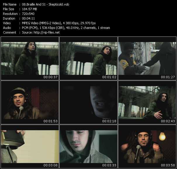 Braille And S1 video ”Skepticold” from dvd ”Screenplay VJ-Pro Urban Vision September 2009”