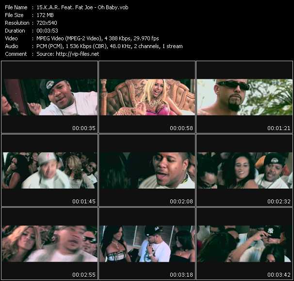 K.A.R. Feat. Fat Joe video ”Oh Baby” from dvd ”Screenplay VJ-Pro Urban Vision September 2009”