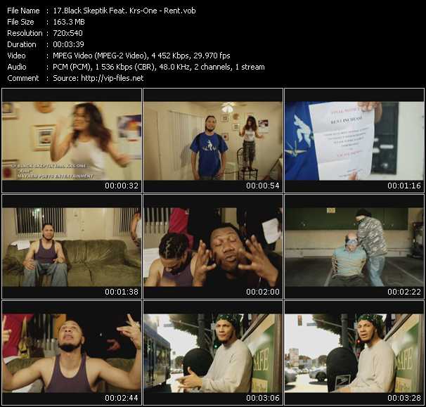 Black Skeptik Feat. Krs-One video ”Rent” from dvd ”Screenplay VJ-Pro Urban Vision September 2009”
