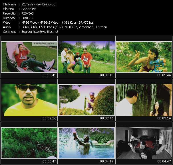 Tash video ”New Bikini” from dvd ”Screenplay VJ-Pro Urban Vision September 2009”