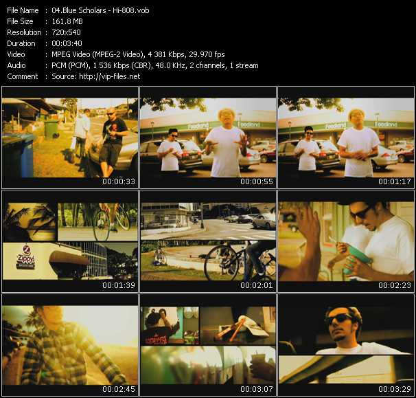 Blue Scholars video ”Hi-808” from dvd ”Screenplay VJ-Pro Urban Vision October 2009”