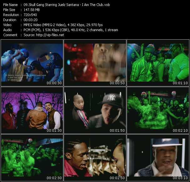 Skull Gang Starring Juelz Santana video ”I Am The Club” from dvd ”Screenplay VJ-Pro Urban Vision October 2009”