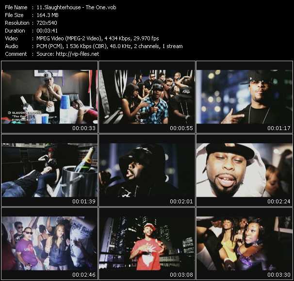 Slaughterhouse video ”The One” from dvd ”Screenplay VJ-Pro Urban Vision October 2009”