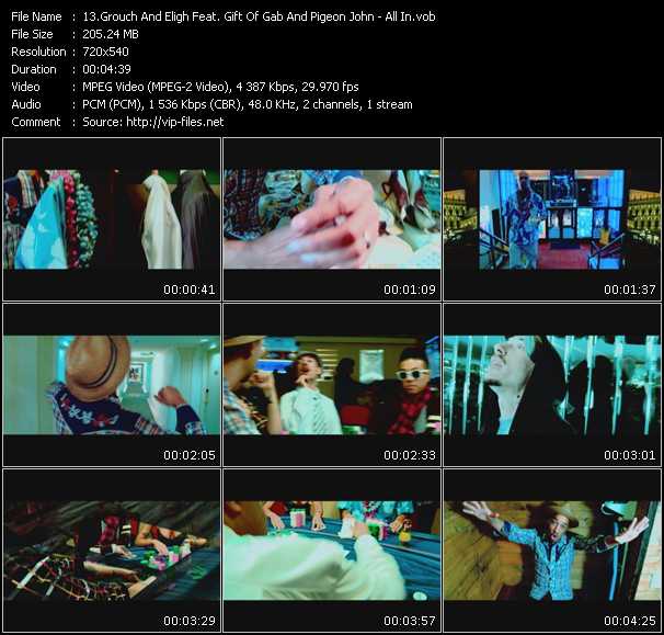 Grouch And Eligh Feat. Gift Of Gab And Pigeon John video ”All In” from dvd ”Screenplay VJ-Pro Urban Vision October 2009”