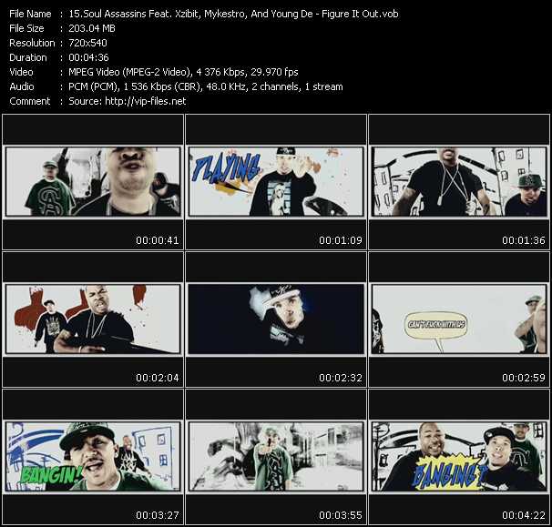 Soul Assassins Feat. Xzibit, Mykestro, And Young De video ”Figure It Out” from dvd ”Screenplay VJ-Pro Urban Vision October 2009”