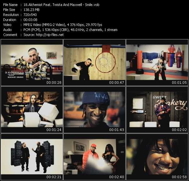 Alchemist Feat. Twista And Maxwell video ”Smile” from dvd ”Screenplay VJ-Pro Urban Vision October 2009”