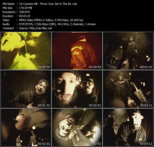 Cypress Hill video ”Throw Your Set In The Air” from dvd ”Cypress Hill. The Ultimate Video Collection”