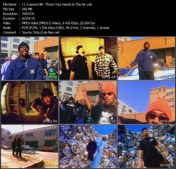 Cypress Hill video ”Throw Your Hands In The Air” from dvd ”Cypress Hill. The Ultimate Video Collection”