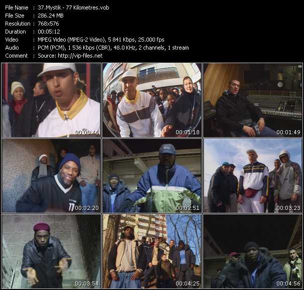 Mystik video ”77 Kilometres” from dvd ”Clap. L'indispensable Des Clips De Rap Francais Indes Vol.1”
