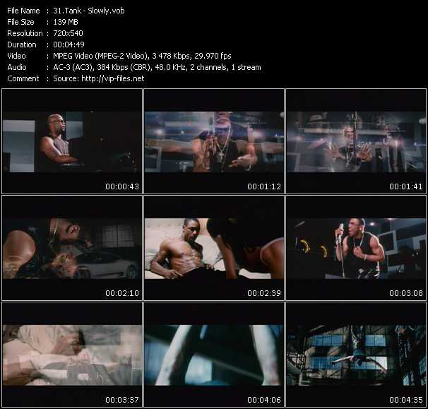 Tank video ”Slowly” from dvd ”ETV Network Hot Hitz September 2001”