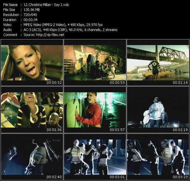 Christina Milian Feat. Young Jeezy video ”Say I” from dvd ”Hip Hop V The Collection”