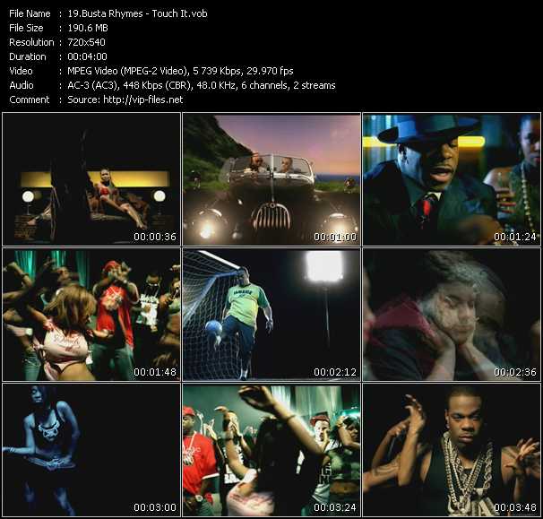 Busta Rhymes video ”Touch It” from dvd ”Hip Hop V The Collection”