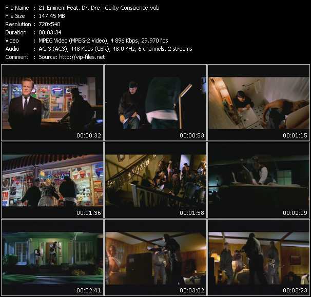 Eminem Feat. Dr. Dre video ”Guilty Conscience” from dvd ”Hip Hop V The Collection”