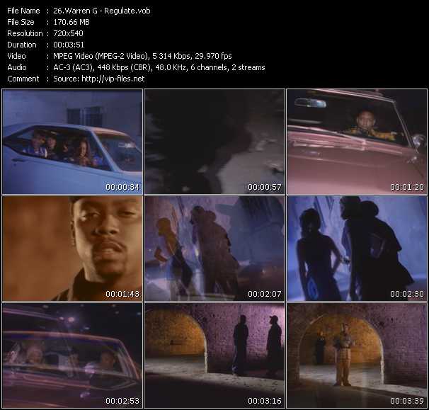 Warren G video ”Regulate” from dvd ”Hip Hop V The Collection”