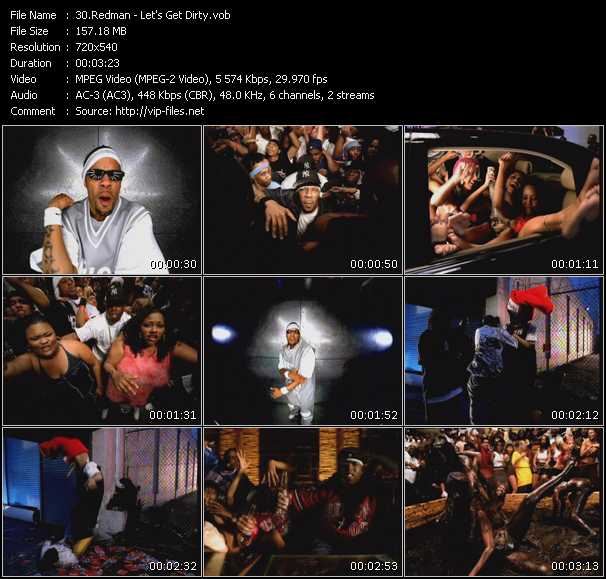 Redman video ”Let's Get Dirty” from dvd ”Hip Hop V The Collection”