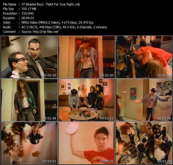 Beastie Boys video ”(You Gotta) Fight For Your Right (To Party)” from dvd ”Hip Hop V The Collection”