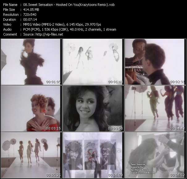 Sweet Sensation video ”Hooked On You (Krazytoons Remix)” from dvd ”Krazytoons Remix VJ Tools Old School Classic Edition Vol.2”