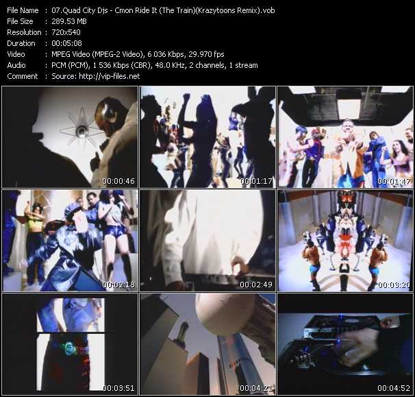 Quad City Dj's video ”C'mon N' Ride It (The Train) (Krazytoons Remix)” from dvd ”Krazytoons Remix VJ Tools Old School Classic Edition Vol.3”