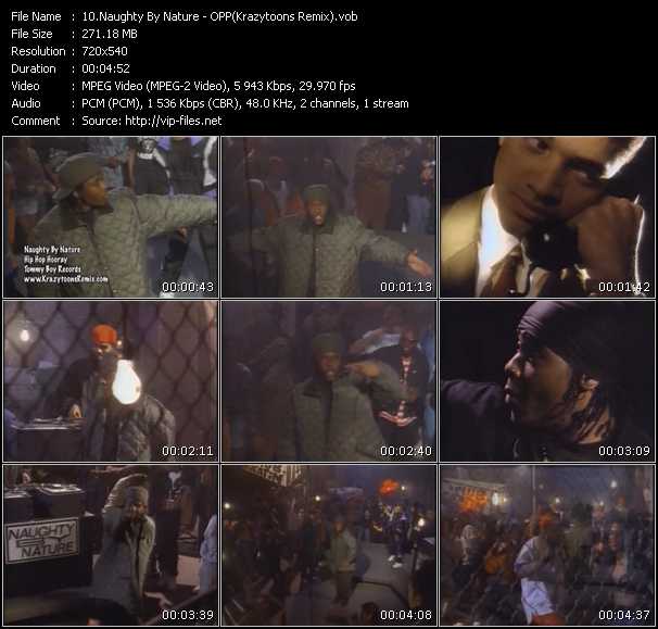 Naughty By Nature video ”O.P.P. (Krazytoons Remix)” from dvd ”Krazytoons Remix VJ Tools Old School Classic Edition Vol.4”