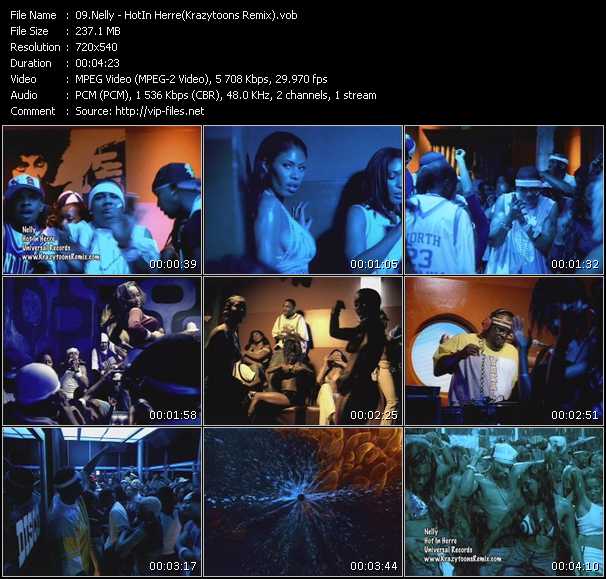 Nelly video ”Hot In Herre (Krazytoons Remix)” from dvd ”Krazytoons Remix VJ Tools Old School Classic Edition Vol.5”