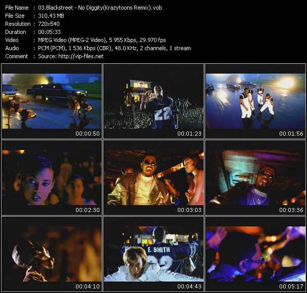 Blackstreet Feat. Dr. Dre And Queen Pen video ”No Diggity (Krazytoons Remix)” from dvd ”Krazytoons Remix VJ Tools Old School Classic Edition Vol.7”