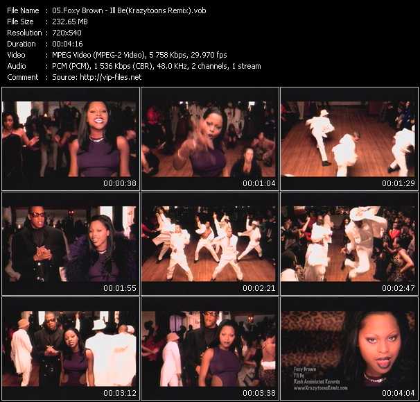 Foxy Brown video ”I'll Be (Krazytoons Remix)” from dvd ”Krazytoons Remix VJ Tools Old School Classic Edition Vol.7”