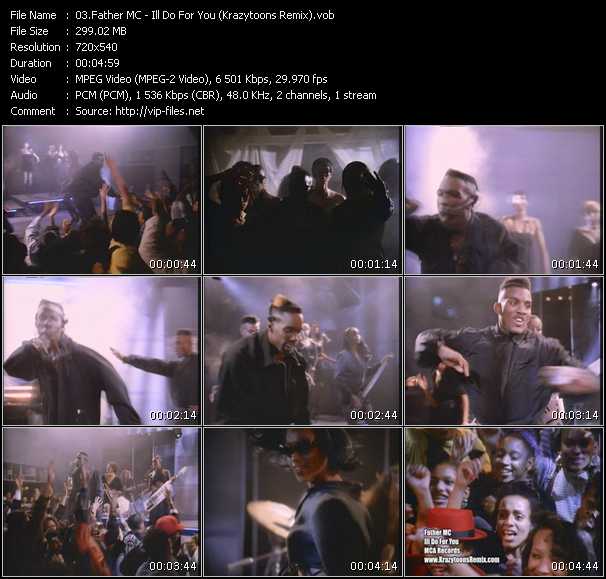 Father MC video ”I'll Do 4 U (Krazytoons Remix)” from dvd ”Krazytoons Remix VJ Tools Old School Classic Edition Vol.11”