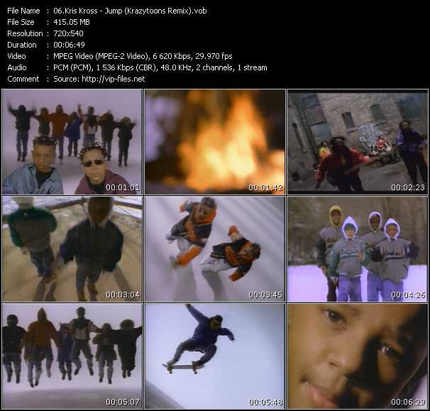 Kris Kross video ”Jump (Krazytoons Remix)” from dvd ”Krazytoons Remix VJ Tools Old School Classic Edition Vol.11”