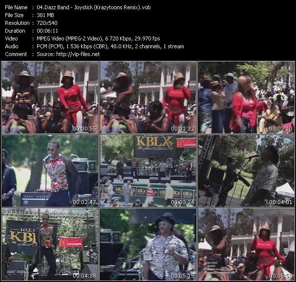 Dazz Band video ”Joystick (Krazytoons Remix)” from dvd ”Krazytoons Remix VJ Tools Old School Classic Edition Vol.17”